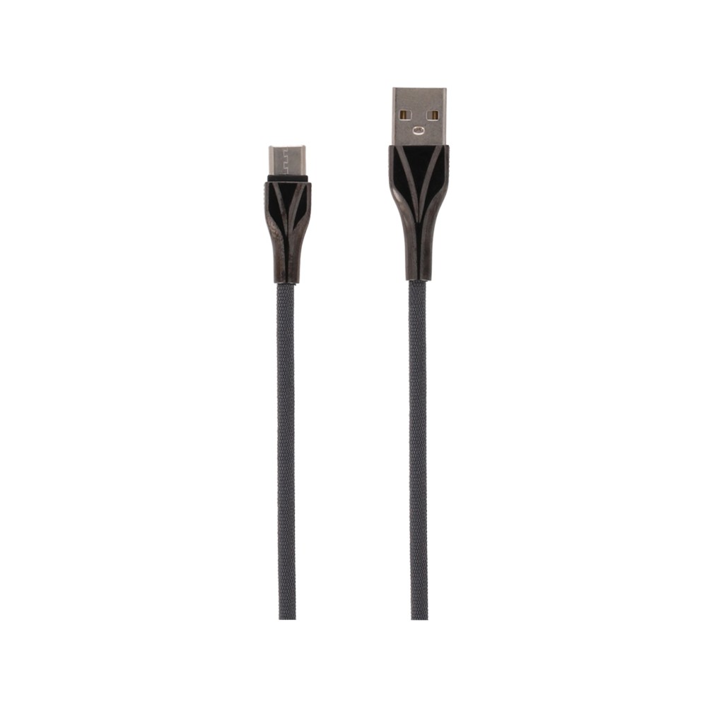 สายชาร์จ Blue Box USB-A to USB-C Cable Copper+Knitting wire 1 เมตร 3A Dark Gray