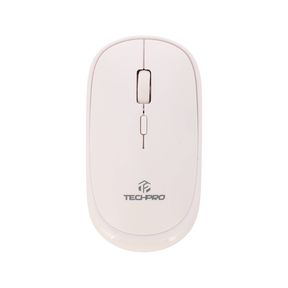 เมาส์ไร้สาย TECHPRO Wireless Mouse Slim M844 White