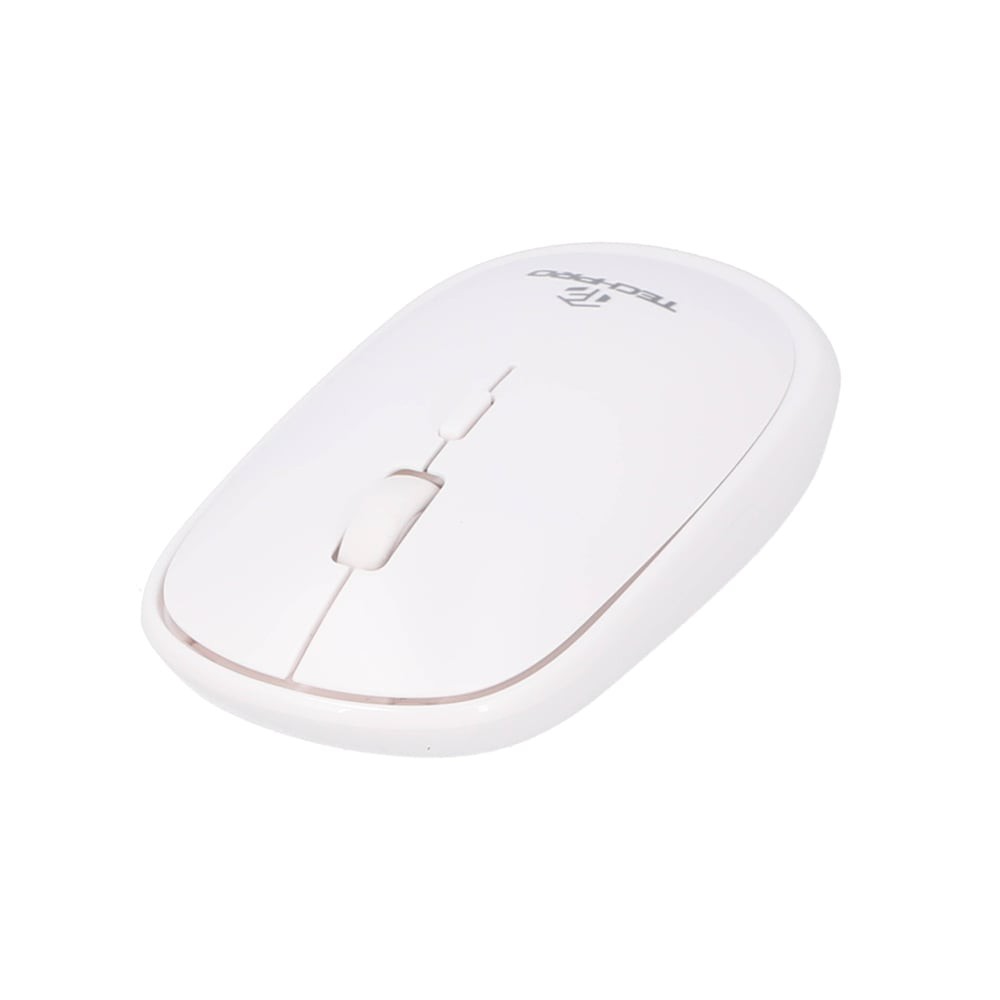 เมาส์ไร้สาย TECHPRO Wireless Mouse Slim M844 White
