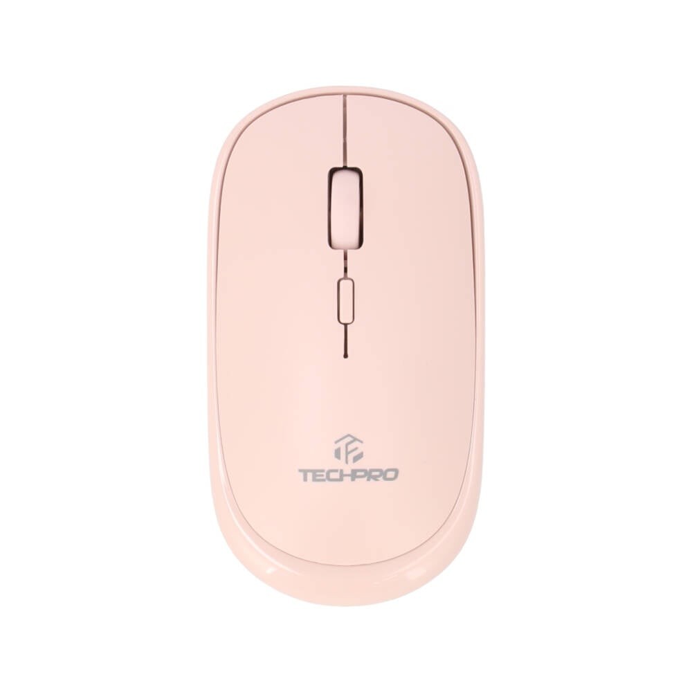 เมาส์ไร้สาย TECHPRO Wireless Mouse Slim M844 Light Pink