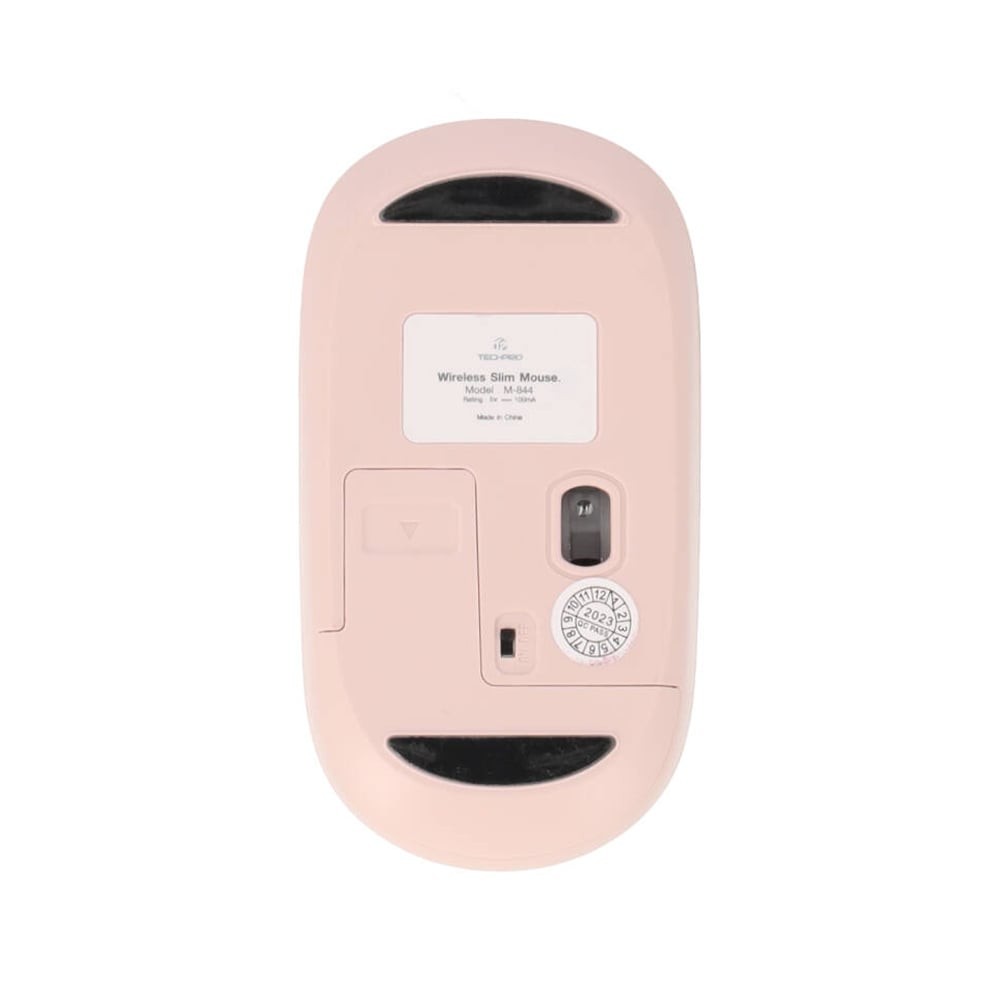 เมาส์ไร้สาย TECHPRO Wireless Mouse Slim M844 Light Pink