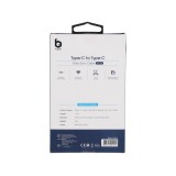 สายชาร์จ Blue Box Type-C to Type-C 65w Fast Charge & Data Sync Cable - Blue