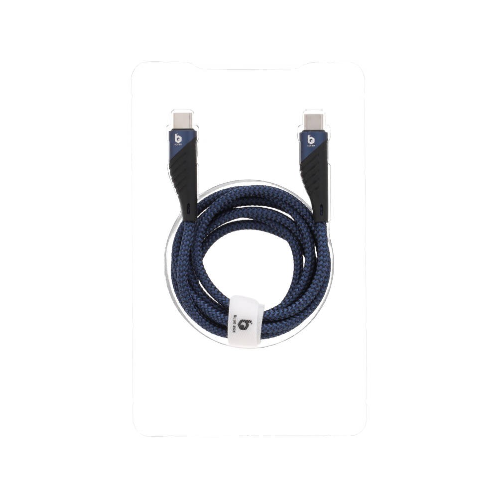 สายชาร์จ Blue Box Type-C to Type-C 65w Fast Charge & Data Sync Cable - Blue