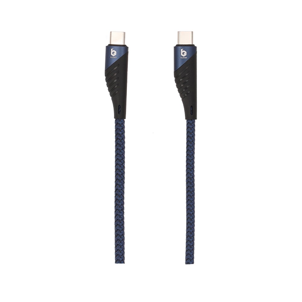 สายชาร์จ Blue Box Type-C to Type-C 65w Fast Charge & Data Sync Cable - Blue