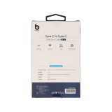 สายชาร์จ Blue Box Type-C to Type-C 65w Fast Charge & Data Sync Cable - Blue