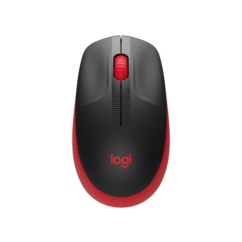 เมาส์ไร้สาย Logitech Wireless Mouse Full-Size M190 Red