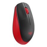 เมาส์ไร้สาย Logitech Wireless Mouse Full-Size M190 Red