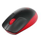 เมาส์ไร้สาย Logitech Wireless Mouse Full-Size M190 Red