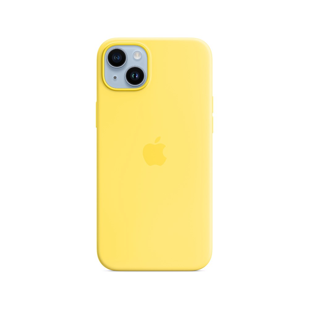 Apple iPhone 14 Plus Silicone Case with MagSafe - Canary Yellow