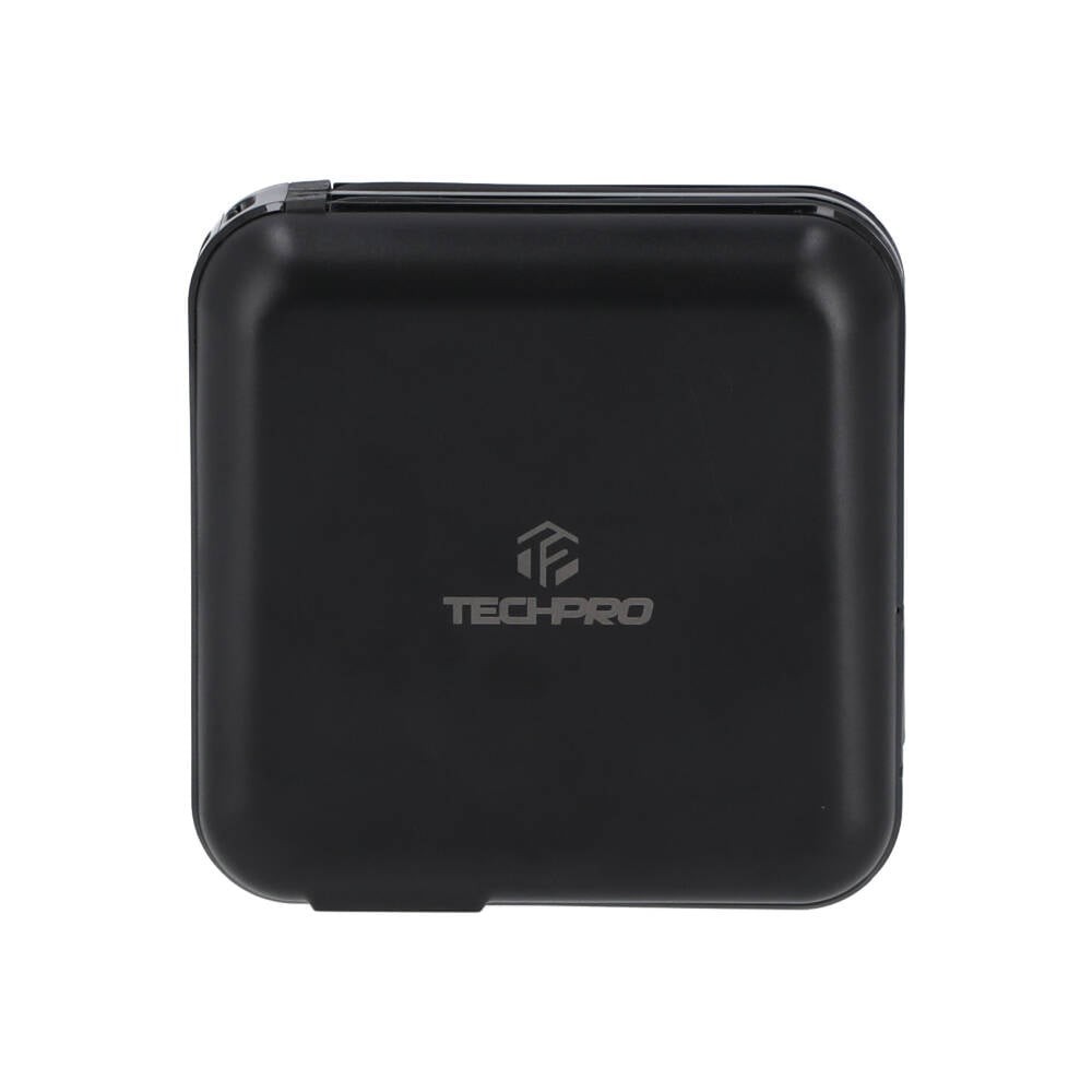 พาวเวอร์แบงค์ TECHPRO ความจุ 15,000 mAh Black