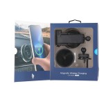 Blue Box Magnetic Wireless Car Holder (Dashboard+Air Vent) 15W - Black