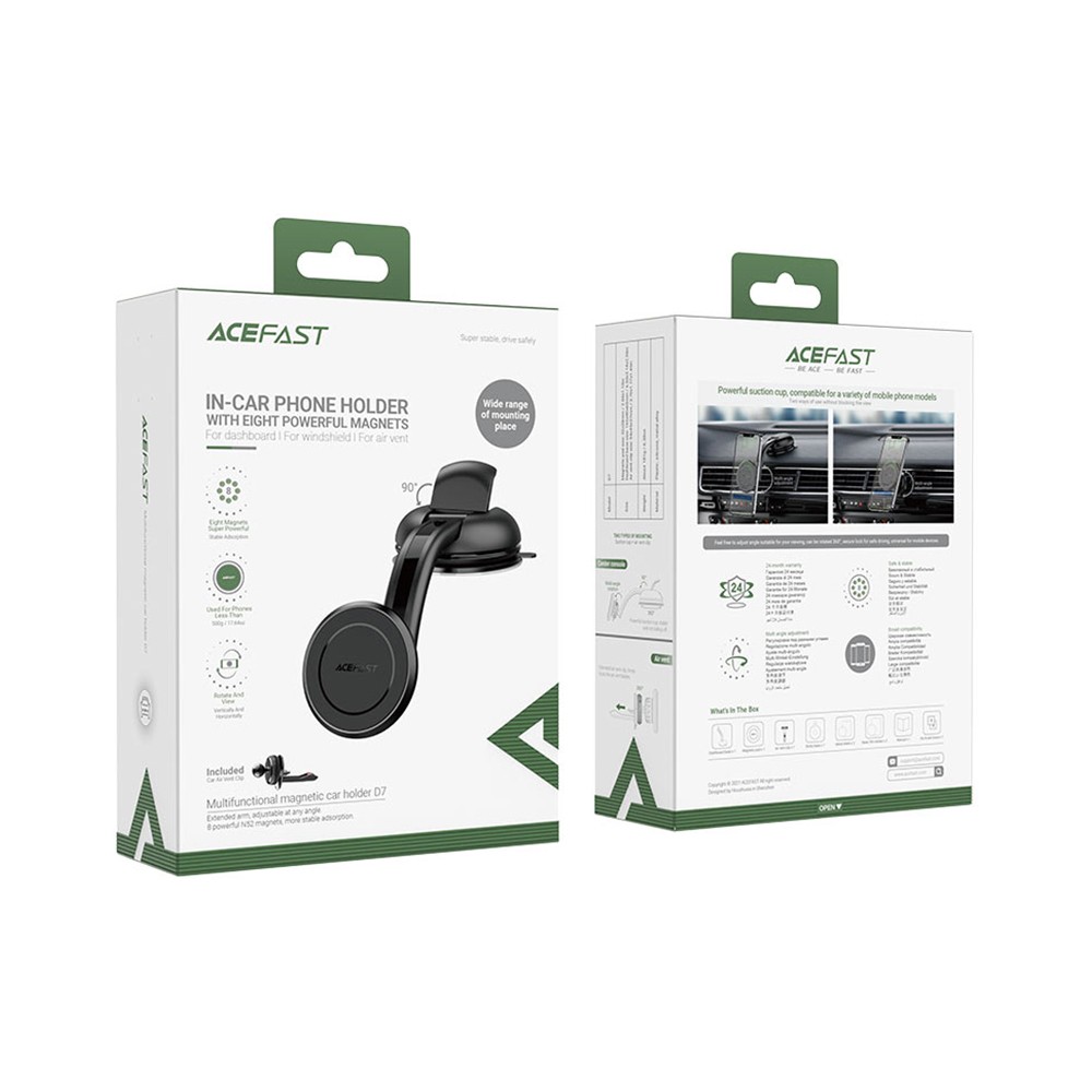 ที่ยึดโทรศัพท์ในรถ ACEFAST Car Holder Multi-Functional Magnetic Car Holder Black