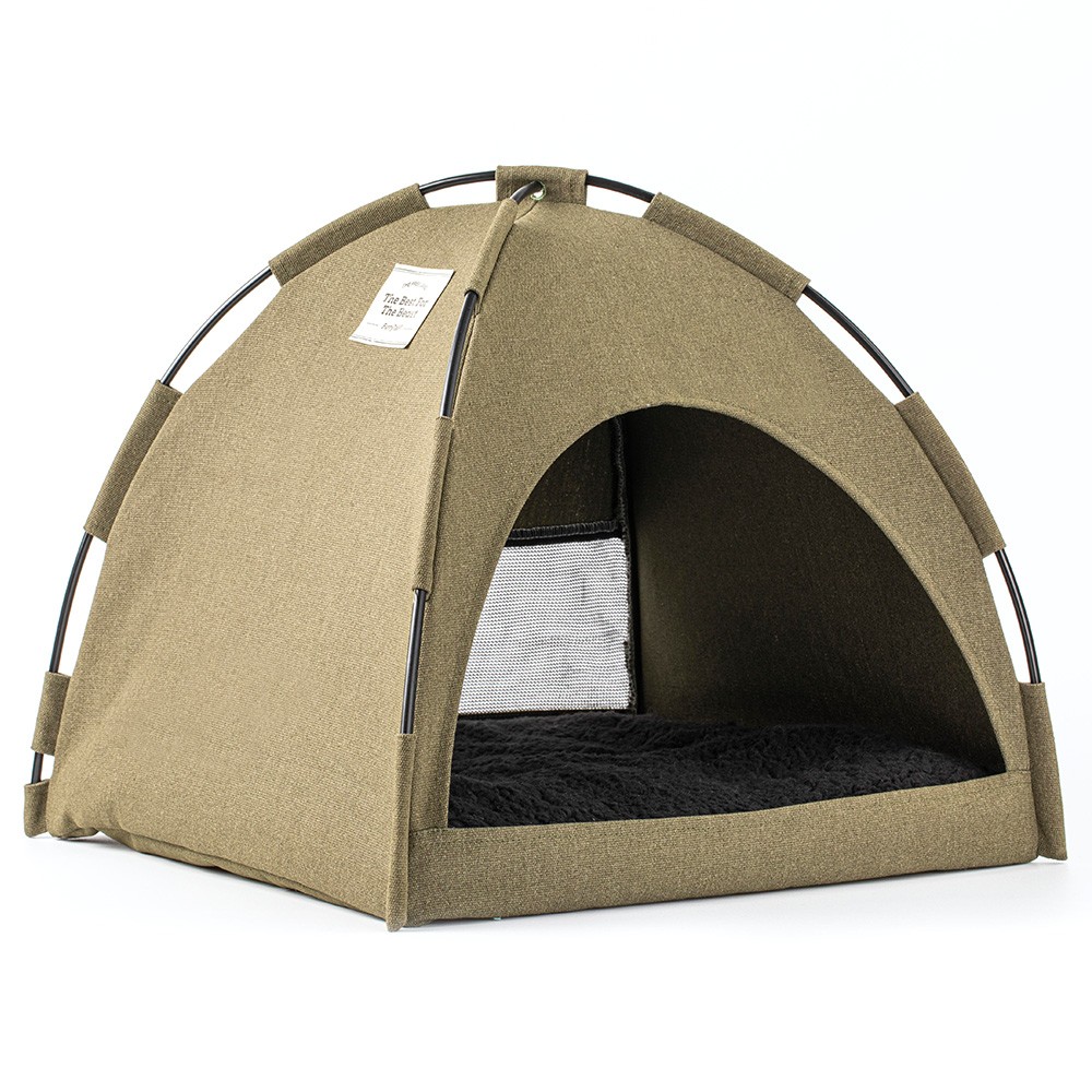 เตียงเต็นท์แมว Furrytail Cat Tent Bed Green