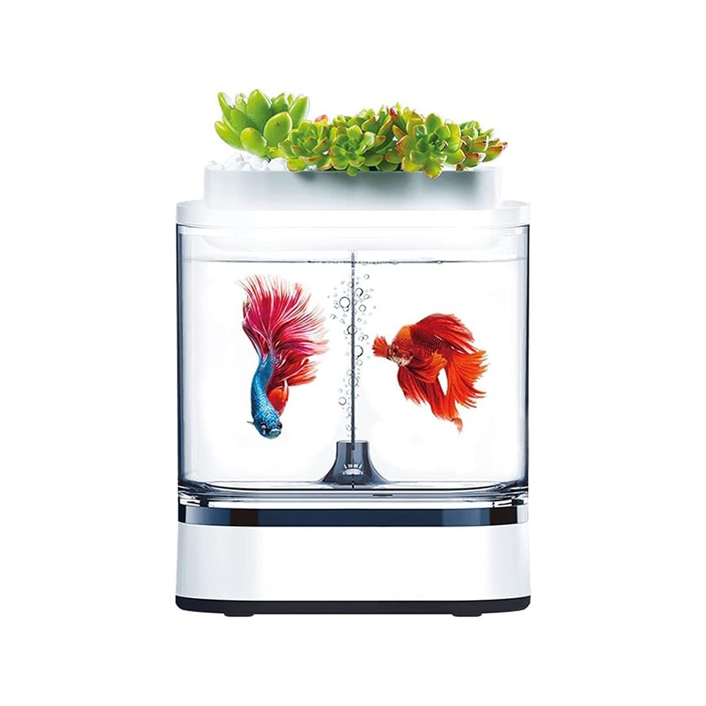 ตู้ปลา Xiaomi Descriptive Geometry Amphibious Ecological Lazy Fish Tank Mini