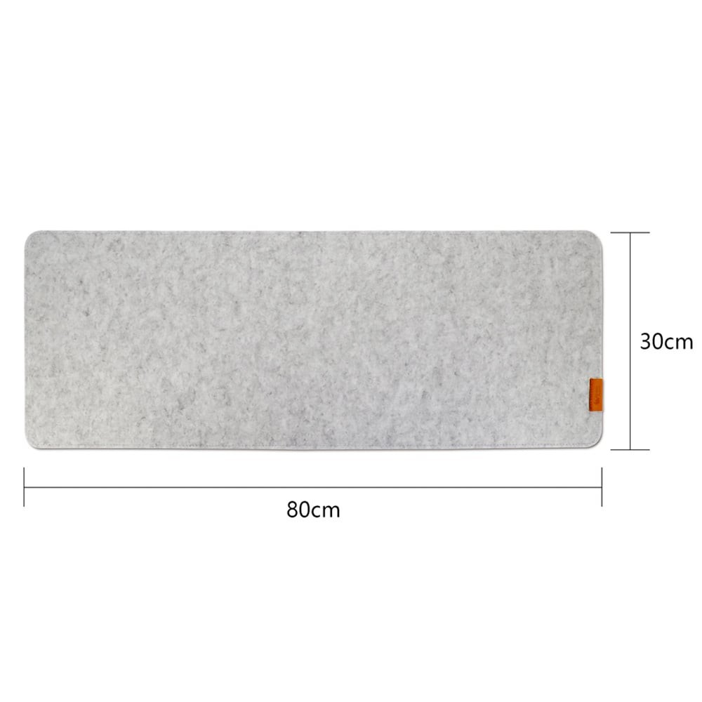 แผ่นรองเมาส์ Liv Desk Pad 30x80 cm. White Grey