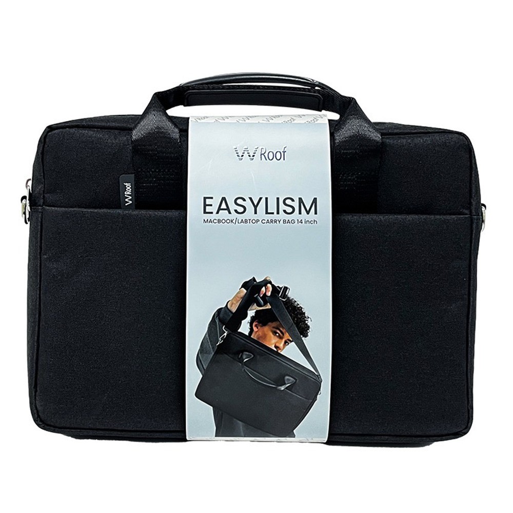 กระเป๋าโน๊ตบุ๊ค Wroof Carry Bag Macbook/Laptop 14 inch Easylism-Black