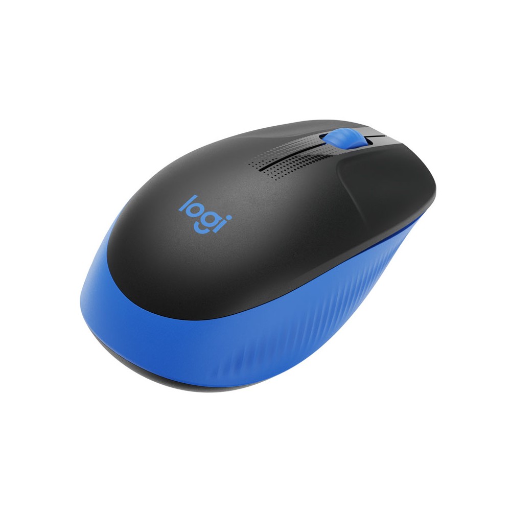 เมาส์ไร้สาย Logitech Wireless Mouse Full-Size M190 Blue