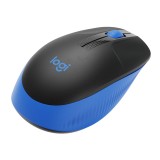 เมาส์ไร้สาย Logitech Wireless Mouse Full-Size M190 Blue
