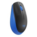 เมาส์ไร้สาย Logitech Wireless Mouse Full-Size M190 Blue