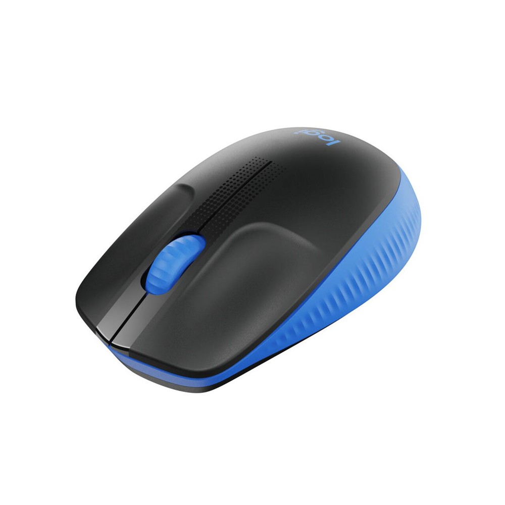 เมาส์ไร้สาย Logitech Wireless Mouse Full-Size M190 Blue