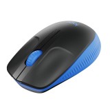 เมาส์ไร้สาย Logitech Wireless Mouse Full-Size M190 Blue