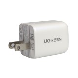 อะแดปเตอร์ UGREEN Wall Charger 2 USB-C White