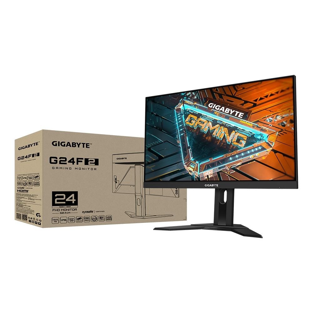 จอมอนิเตอร์ GIGABYTE MONITOR G24F 2 Gaming (IPS 165Hz FreeSync Premium)
