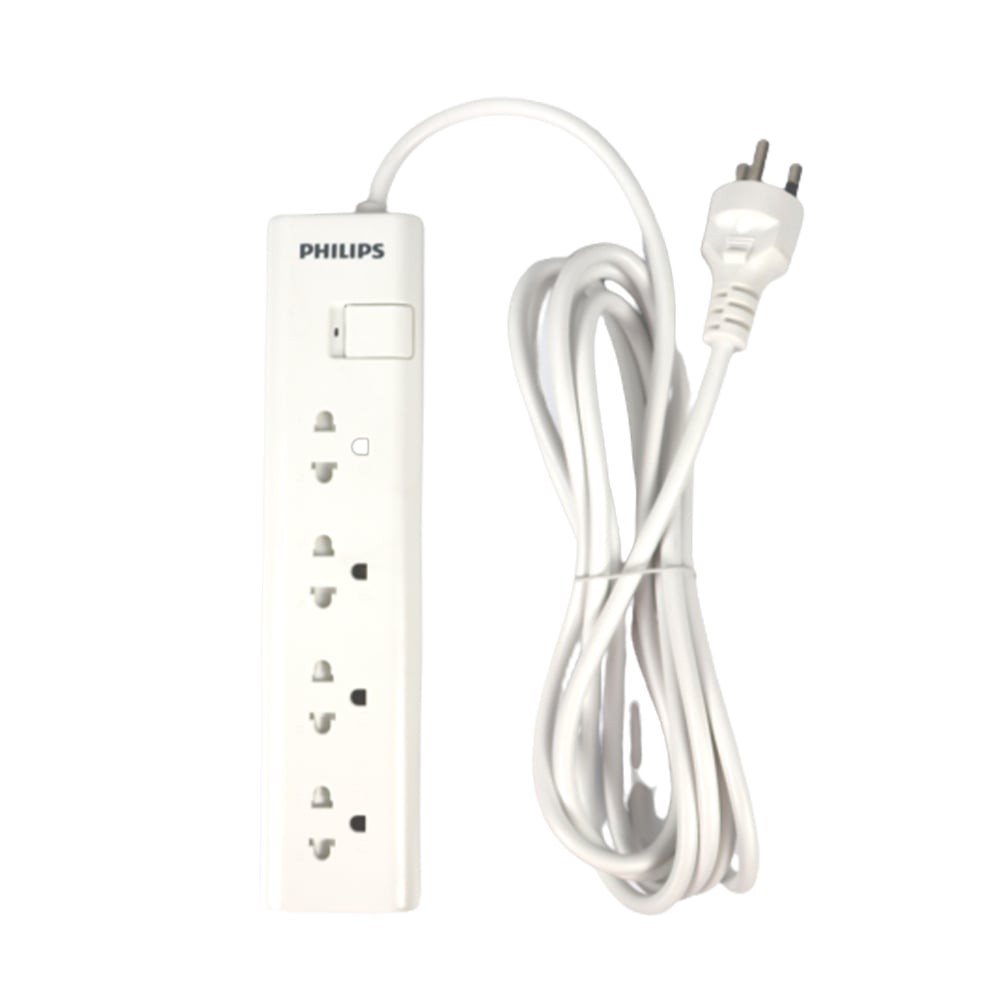 ปลั๊กไฟ Philips 4 Way 1 Switch 3M. (CHP2444WB/67)