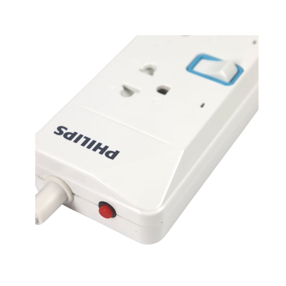 ปลั๊กไฟ Philips 4 Way 4 Switch 3M. (CHP3447WB/67)