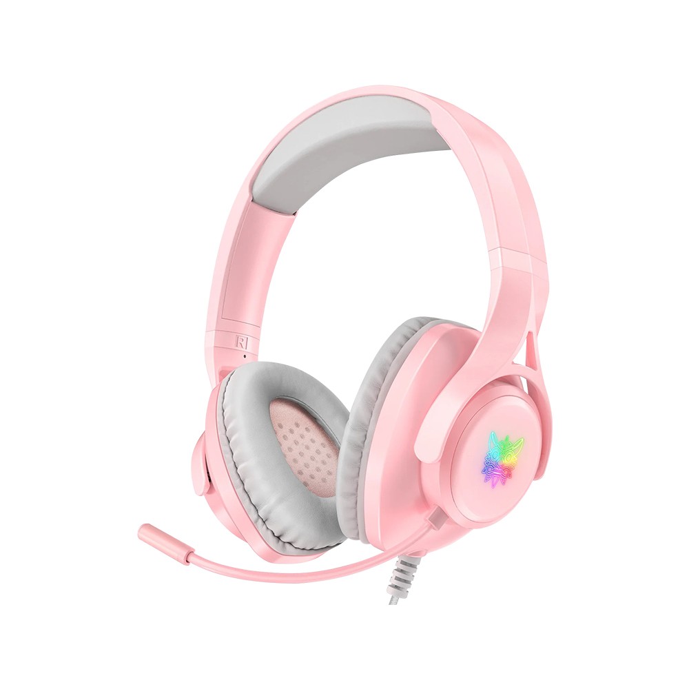 หูฟังเกมมิ่ง Onikuma Gaming Headset X16 RGB Pink