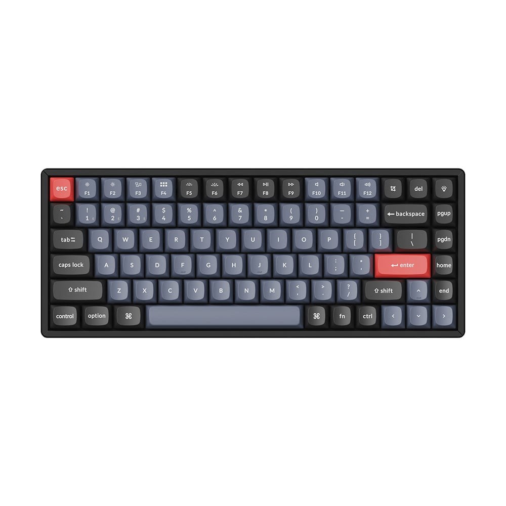 คีย์บอร์ดเกมมิ่ง Keychron Gaming Keyboard K2 Pro Swappable RGB Backlight Aluminum Red Switch - Black (Eng)