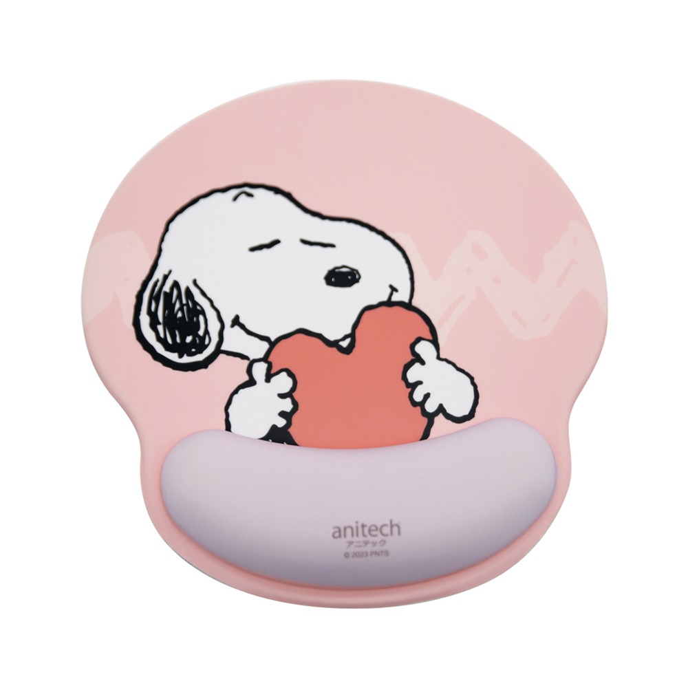 Anitech x Peanuts แผ่นรองเมาส์เพื่อสุขภาพ รุ่น SNP-MP003 Pink