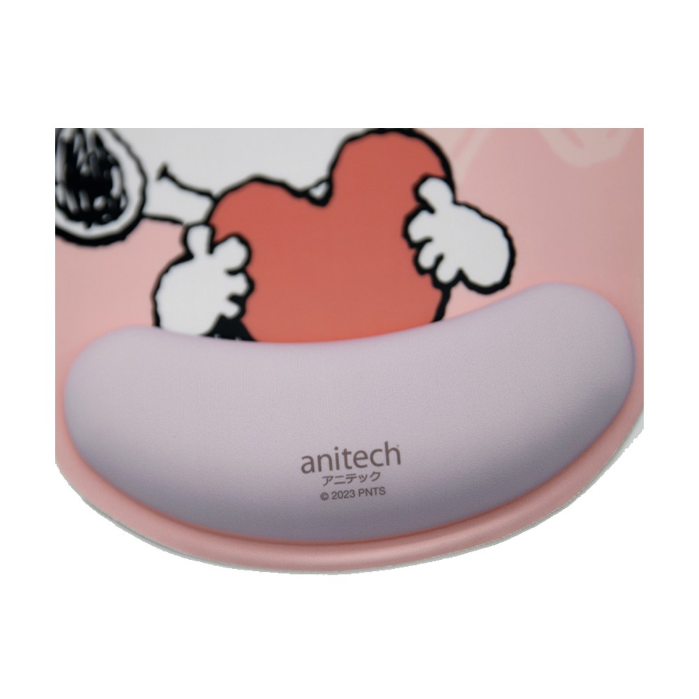 Anitech x Peanuts แผ่นรองเมาส์เพื่อสุขภาพ รุ่น SNP-MP003 Pink