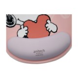 Anitech x Peanuts แผ่นรองเมาส์เพื่อสุขภาพ รุ่น SNP-MP003 Pink