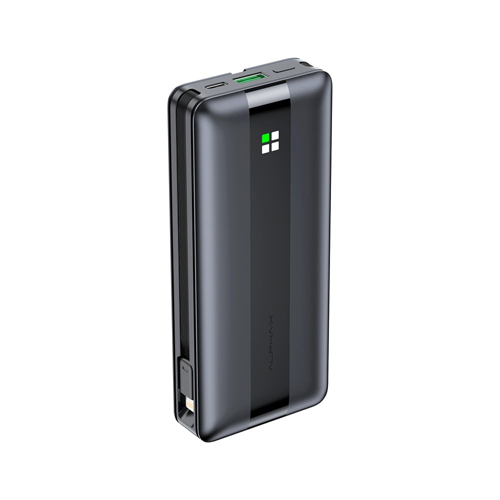 พาวเวอร์เเบงค์ ALPHA Power Bank 10000 mAh PD20W / ACP10PD Black (EV-O)