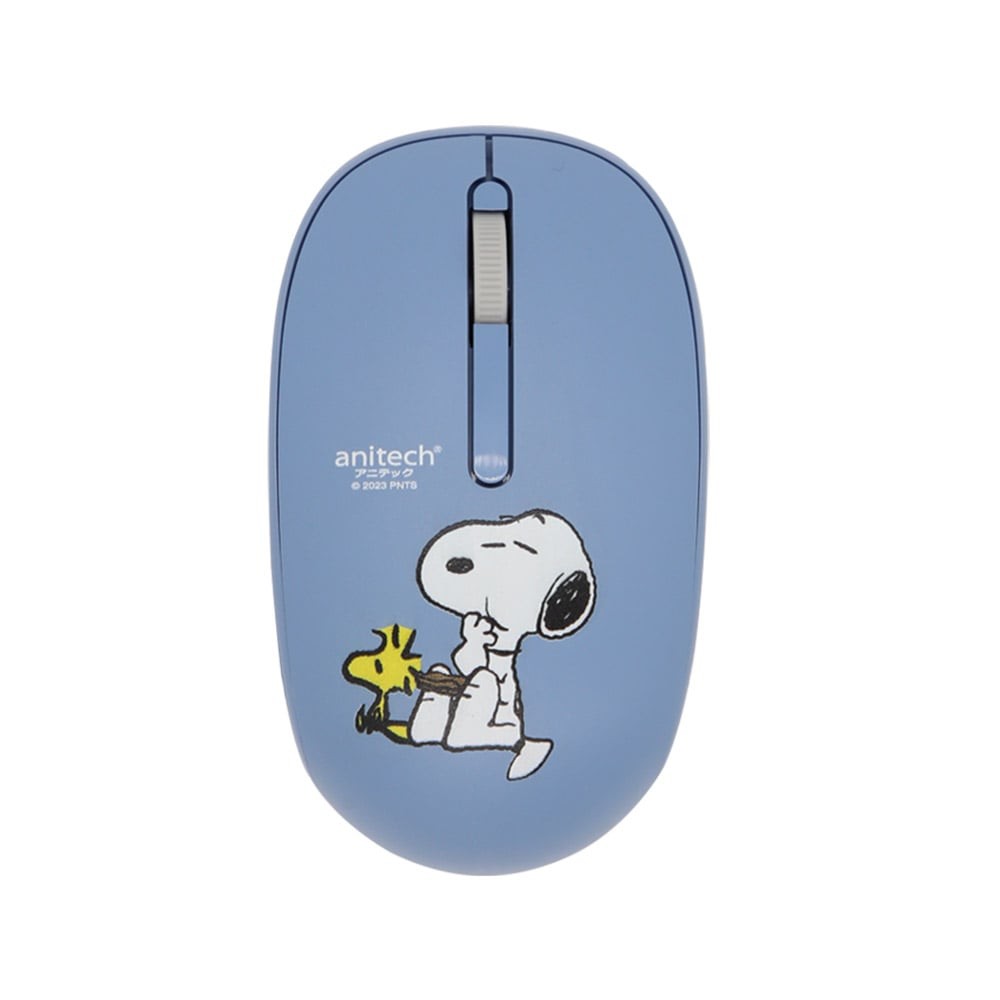 Anitech x Peanuts เมาส์ไร้สาย รุ่น SNP-W233 Blue