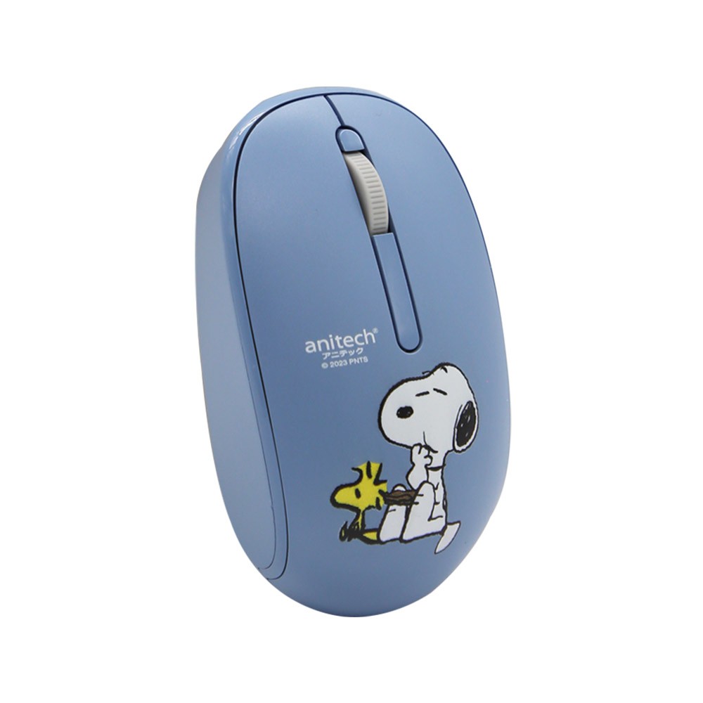 Anitech x Peanuts เมาส์ไร้สาย รุ่น SNP-W233 Blue