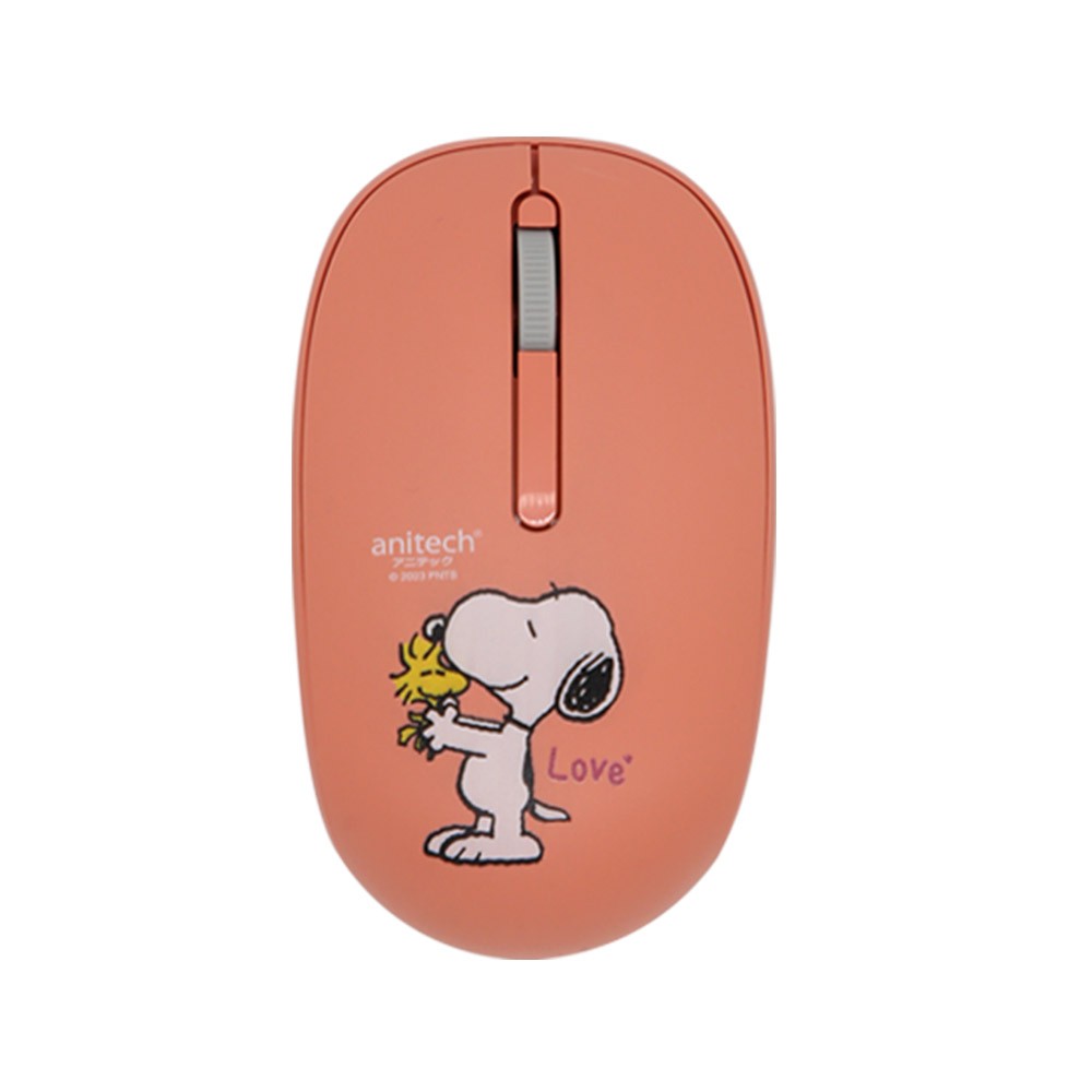 Anitech x Peanuts เมาส์ไร้สาย รุ่น SNP-W233 Pink