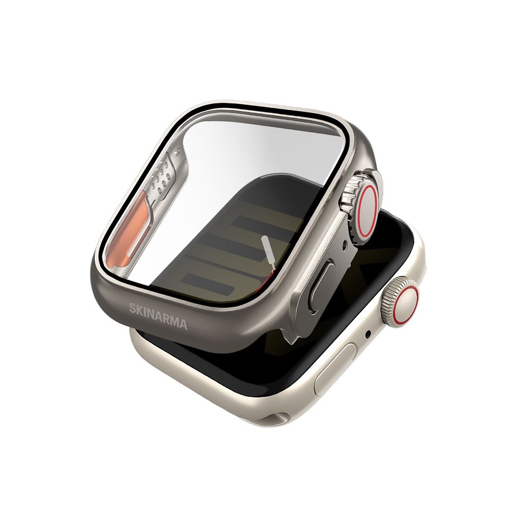 Skinarma เคส Apple Watch Series 7,8,9 (41mm) Gado Pro with digital crown button Titanium