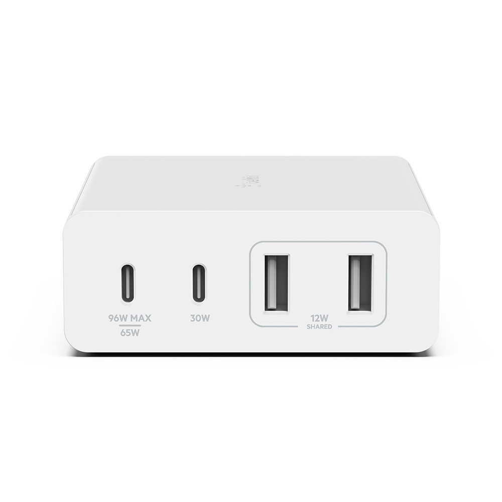 หัวชาร์จ Belkin Dual GaN Charger 180W with 2M. Power Cord (WCH010dqWHJP) White