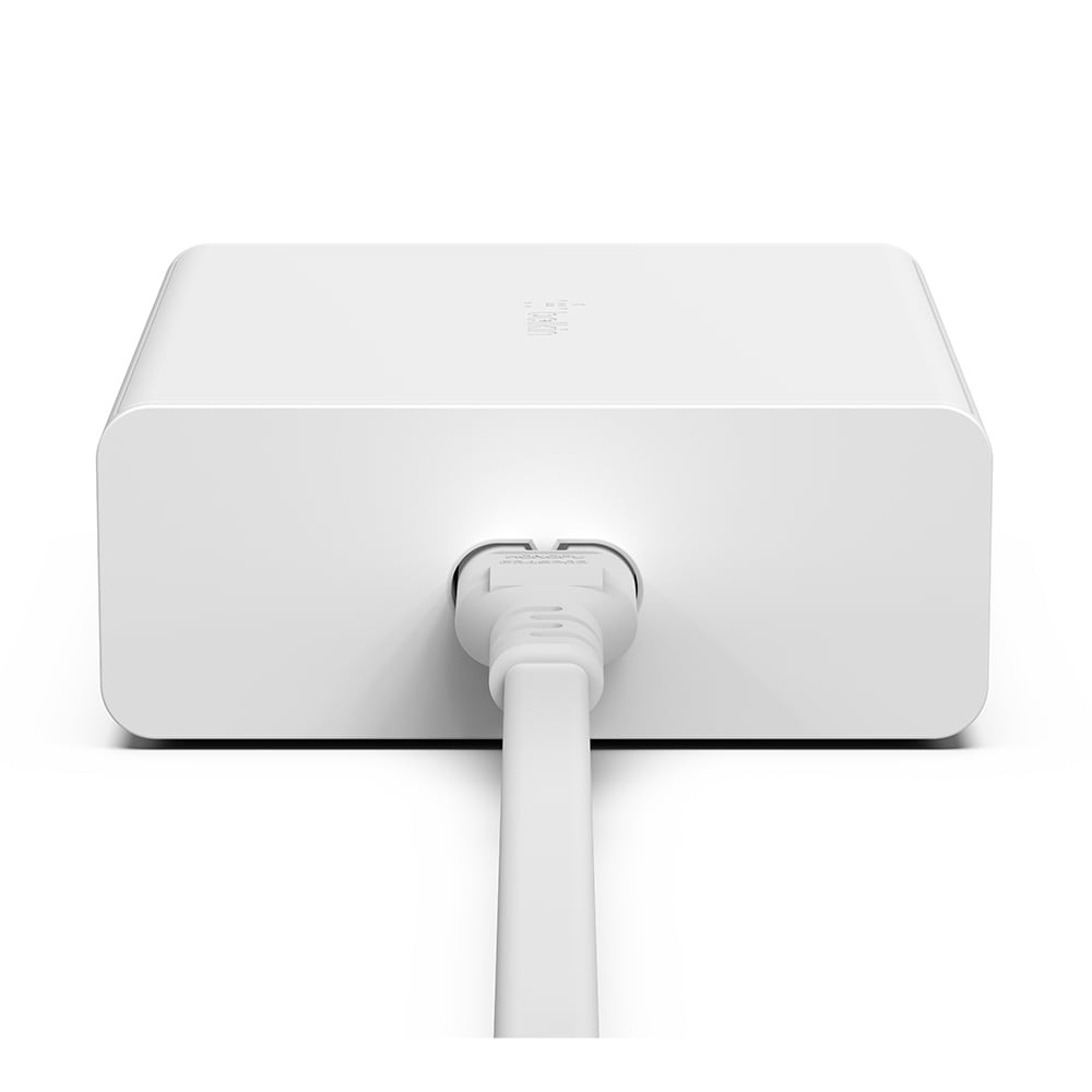 หัวชาร์จ Belkin Dual GaN Charger 180W with 2M. Power Cord (WCH010dqWHJP) White