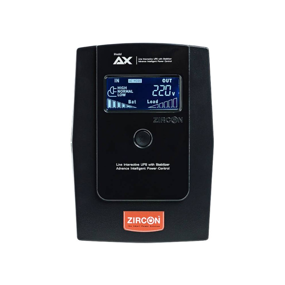 เครื่องสำรองไฟ ZIRCON UPS AX 1000VA/550W