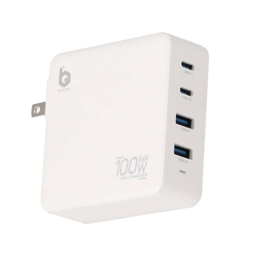 อะแดปเตอร์ Blue Box Wall Charger 2 USB-A  30W / 2 USB-C White