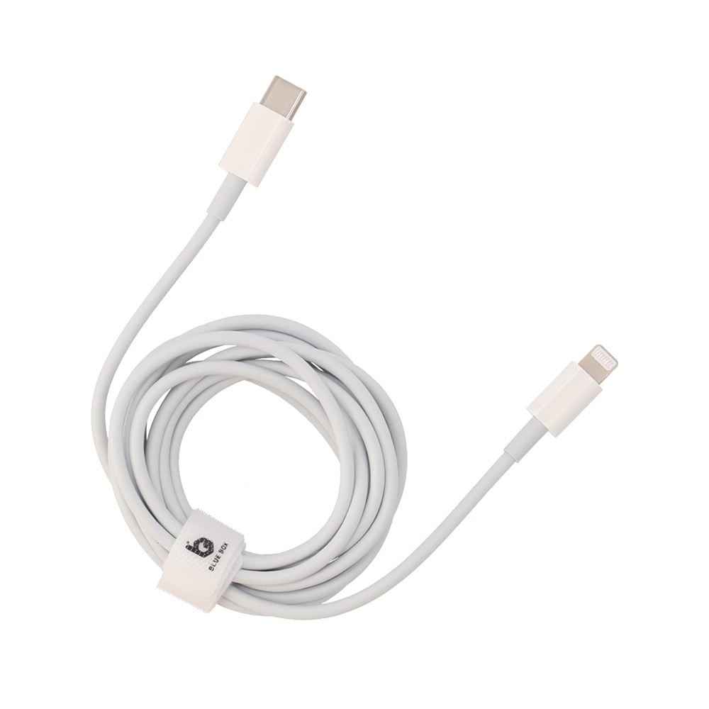 สายชาร์จ Blue Box USB-C to Lightning Cable 20W 2M. White (BB-C06)