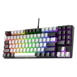 คีย์บอร์ดเกมมิ่ง Onikuma Gaming Keyboard Haru Mini RGB Black/White