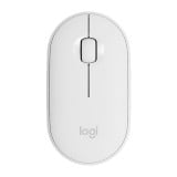 เมาส์ไร้สาย Logitech Bluetooth & Wireless Mouse M350 Pebble Off White