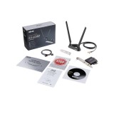 อุปกรณ์รับสัญญาณ  Asus Network PCE-AX58BT AX3000 PCI-E Wi-Fi 6