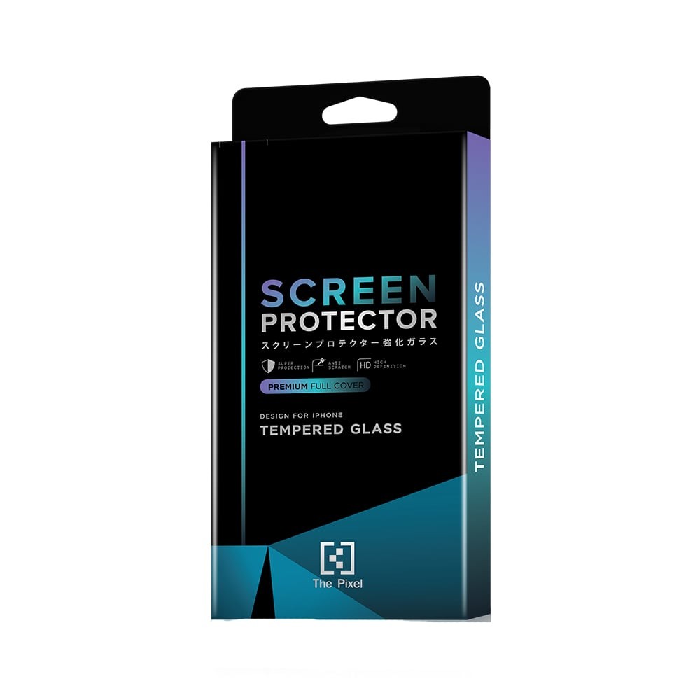 The Pixel ฟิล์มกันรอย Tempered Glass iPhone 14 Pro Max Black