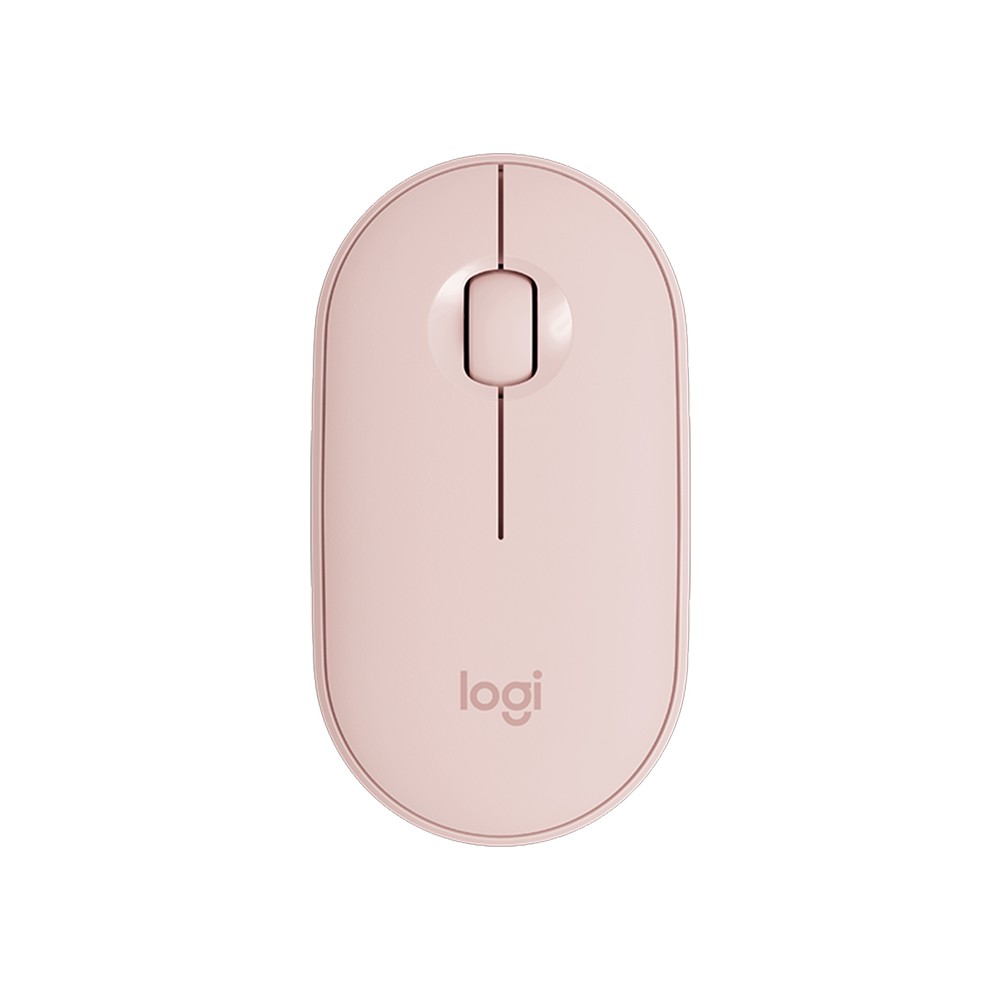 เมาส์ไร้สาย Logitech Bluetooth & Wireless Mouse M350 Pebble Rose