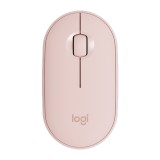 เมาส์ไร้สาย Logitech Bluetooth & Wireless Mouse M350 Pebble Rose